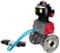 Шаровой кран DN.ru КШФПТ.304.180 Ду25 Ру40, фланц., PTFE, пн.привод DA-052, пн.распред PND1-S2EM-52-2-T08-220VAC, БКВ LSB-510-02ExM12-250 D160-81162 1