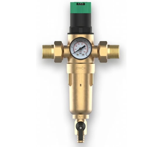 Фильтр с редуктором универсальный (ГВС/ХВС) 2 DN 50, 100 мкм, FK06-2H