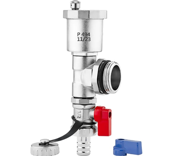 Тройник коллекторный с воздухоотводчиком и дренажным краном PROFACTOR 3/4 PF MB 813RB