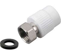 Муфта ViEiR 3 шт 25x1F комбинированная полипропиленовая с накидной гайкой для водоснабжения и отопления VER255SC (V)