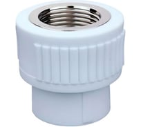 Муфта ViEiR 4 шт 20x1/2 с внутренней резьбой прямая комбинированная полипропиленовая латунная для водоснабжения и отопления VRSF203 (V)