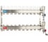 Коллекторная группа ViEiR 1x3/4 10 выходов из нержавеющей стали без расходомеров без кранов для теплого пола VR115-10A (V) 1