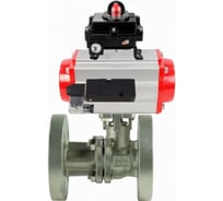 Кран шаровой DN.ru КШ.Ф.П.316.200 Ду100 Ру16 фланц., пн.привод SA-140, пн.распред PND2-S1EM-52-1NC-J08-220VAC, БКВ LSB-410-02ExM12-250 D160-79697