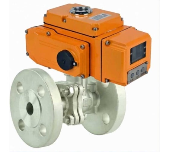 Кран шаровой DN.ru КШ.Ф.П.316.200 Ду40 Ру16 фланцевый, электроприводом QT-005-220В (0-10В) HARK D160-78818
