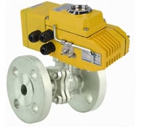 Кран шаровой DN.ru КШ.Ф.П.316.200 Ду40 Ру16 фланцевый, электроприводом QT-005-220В-4-20мА-DAR D160-78823