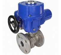Кран шаровой DN.ru КШ.Ф.П.316.200 Ду40 Ру16 фланцевый, электропривод QT-W (M)-005 380В D160-78907