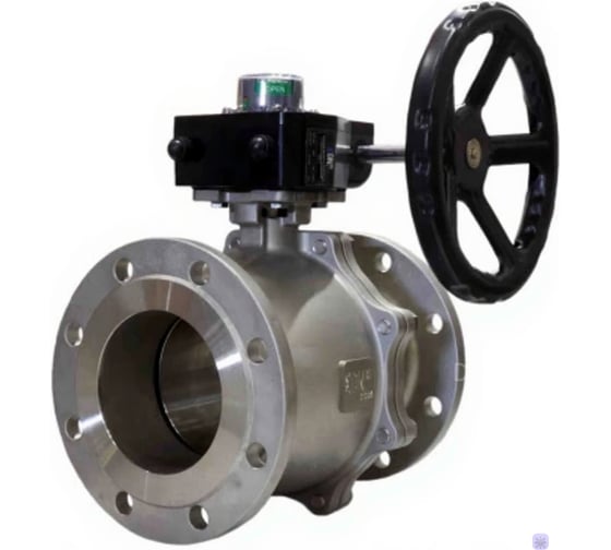 Кран шаровой DN.ru КШ.Ф.П.316.200 Ду50 Ру16 фланцевый, нержавеющая сталь 316 с редуктором HGB-1 D160-78793