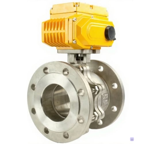 Кран шаровой DN.ru КШ.Ф.П.316.200 Ду50 Ру16 фланцевый, нержавеющая сталь 316, электропривод QT-008 220В D160-78799
