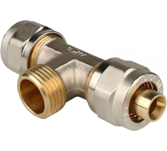 Тройник ViEiR 20x3/4 с наружной резьбой x20 для металлопластиковых труб MPTM204 (V)