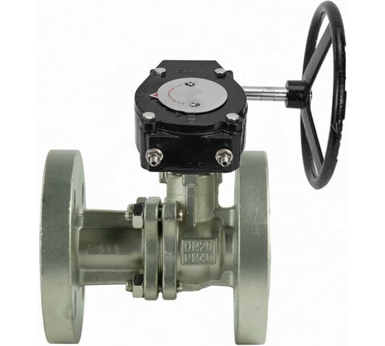 Кран шаровой DN.ru КШ.Ф.П.316.200 Ду50 Ру40 двухходовой, фланцевый с редуктором RDN-3 D160-80011