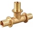 Тройник ViEiR 25x25x32 аксиальный латунный для труб из сшитого полиэтилена VRP252532T (V) 1