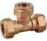 Тройник ViEiR 25x25x25 латунный для гофрированной нержавеющей трубы VP252525 (V) 1