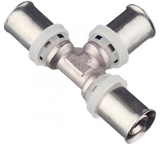 Тройник ViEiR 26x20x26 пресс латунный для металлопластиковых труб VRKT262026 (V)