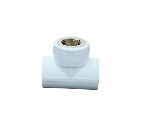 Тройник ViEiR 3 шт 20x3/4 с внутренней резьбой переходной комбинированный полипропиленовый латунный для водоснабжения и отопления VRTF204 (V)