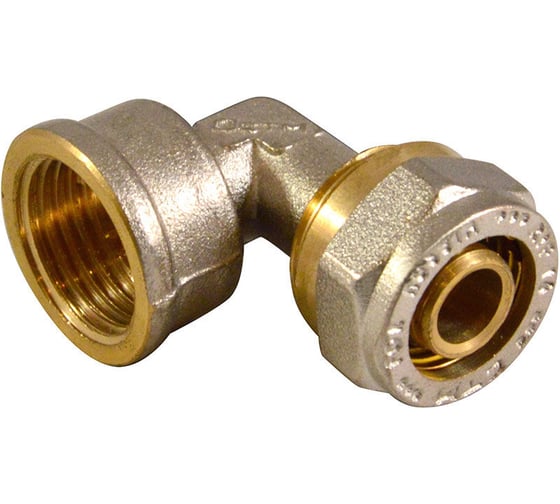 Уголок ViEiR 90° 16×3/4, с внутренней резьбой для металлопластиковых труб, MPLF164 (V)