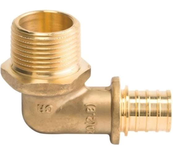 Уголок ViEiR 90° 16×3/4 M, аксиальный латунный VRP164LM (V)