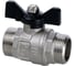 Кран шаровой RTP ГОСТ 1/2'' латунный наружная/наружная резьба PN 40, ручка бабочка, 49312 2