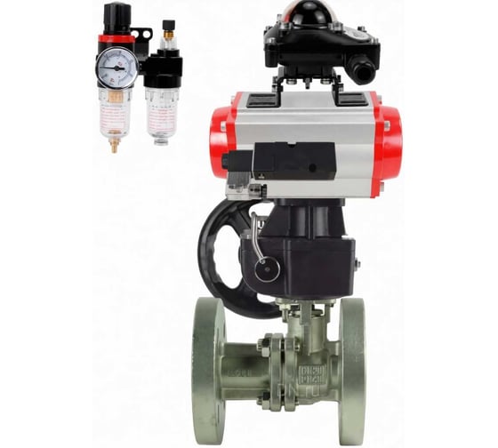 Кран шаровой DN.ru КШ.Ф.П.316.200 Ду125 Ру16, 27х27, фланц., пн.привод DA-140, пн.распред PND2-S1EM-52-1NC-J08-220VAC, руч.дубл. HDM-4, БКВ LSB-410-02ExM12-250, БПВ APU1 D160-79986