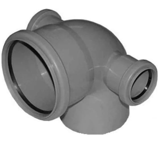 Отвод ViEiR ПВХ Ф110х90 с выходом Ф50 левый-правый для двухсторонних подключений ARN2262 5078