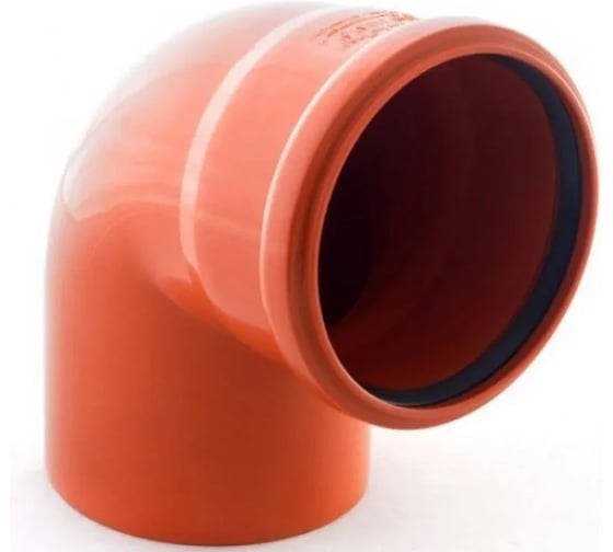 Отвод ViEiR ПВХ рыжий канализационный Ф160х90 для наружной канализации ARN2225 00640