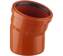 Отвод ViEiR ПВХ рыжий канализационный Ф110х15 для наружной канализации ARN2222 05150