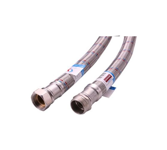 Подводка гибкая для воды ViEiR ГИГАНТ 1 дюйм 120 см гайка штуцер в нержавеющей оплетке BZCW120 (V)