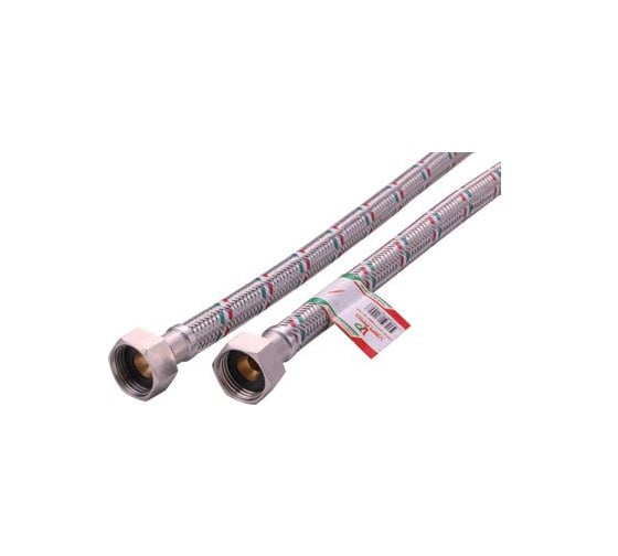 Подводка ViEiR 2 шт гибкая для воды 1/2 дюйма 80 см гайка гайка PEX в нержавеющей оплетке VP80FF (V)