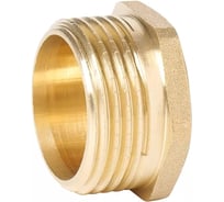 Заглушка резьбовая латунная ViEiR 11/2 штуцер (наружная резьба) для сантехнических соединений и трубопроводов DTH7