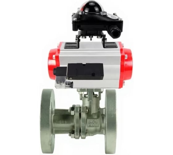 Кран шаровой DN.ru КШ.Ф.П.316.200 Ду25 Ру40 фланц., пн.привод DA-065, пн.распред PND2-S1EM-52-1NC-J08-220VAC, БКВ LSB-210-02NM12-220/24 D160-79613