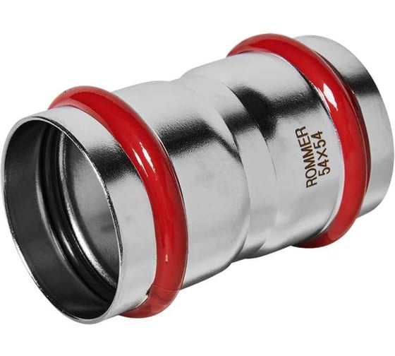 Муфта равнопроходная ROMMER RSS-1017-000054 ВПр, 54, из нержавеющей стали прессовой PEE9H4CCV841GG