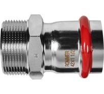 Переходник ROMMER RSS-1021-042112 ВПр-НР, 42х1 1/2, из нержавеющей стали прессовой PEE9H4CCV8D19V