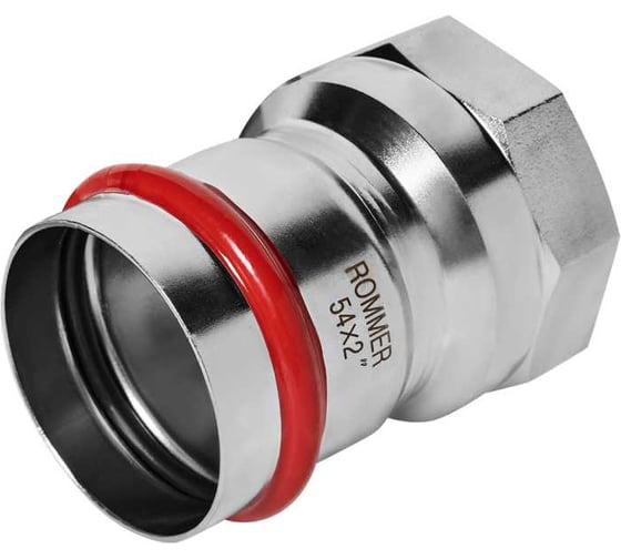 Переходник ROMMER RSS-1022-000542 ВПр-ВР, 54х2, из нержавеющей стали прессовой PEE9H4CCV8FMAD