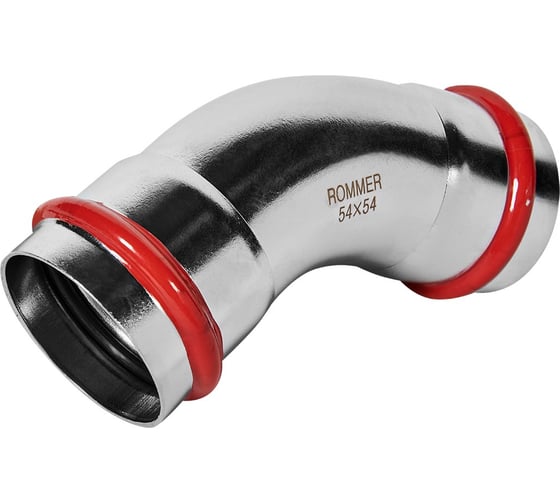 Угольник ROMMER RSS-1005-000054 45° ВПр-ВПр, 54, из нержавеющей стали, прессовой PEE9H4CCV7HF5N