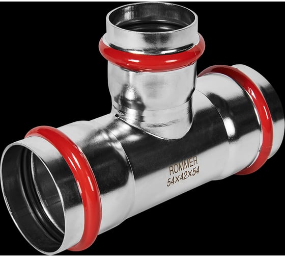 Тройник переходной ROMMER RSS-1014-544254 ВПр, 54×42×54, из нержавеющей стали, прессовой PEE9H4CCV7S179