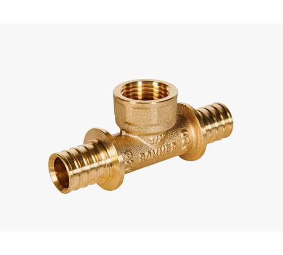 Тройник-переходник ROMMER с внутренней резьбой 20xG1/2 для труб из сшитого полиэтилена аксиальный RFA-0028-002012 RG009366LK761N