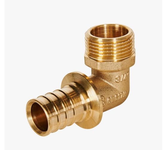 Угольник-переходник ROMMER с наружной резьбой 25xG3/4 для труб из сшитого полиэтилена аксиальный RFA-0005-002534 RG009366KDQOGI