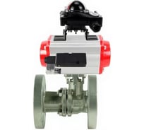 Кран шаровой DN.ru КШ.Ф.П.316.200 Ду150 Ру16, 27х27, фланц., пн.привод SA-210, пн.распред PND2-S1EM-52-1NC-J08-24VDC, БКВ LSB-210-02NM12-220/24 D160-79670