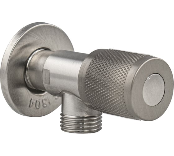 Кран металлокерамика угловой Санакс 1/2х1/2, серия МАК, с отражателем, из нержавеющей стали марки 304 1166