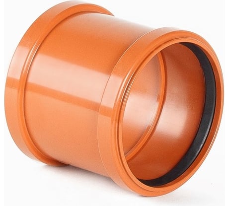Соединительная муфта ХЕМКОР НПВХ наружная канализация, 110 мм 2491101