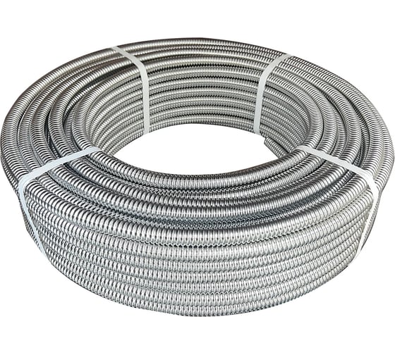 Труба гофрированная STACORT 50м, 12A FLEXY из нержавеющей стали для гибких подводок, отожженная TO-12A FLEXY-50
