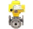 Кран шаровой DN.ru 316-316-PTFE Ду32 Ру16 3-ходовой фланцевый, эл.привод QT-005-220-0-10В DAR gander D160-75522 1