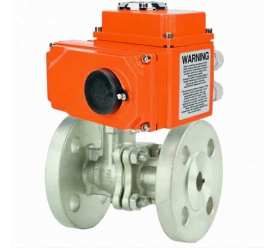 Кран шаровой DN.ru КШ.Ф.П.316.200 Ду80 Ру16 двухходовой, фланцевый, электропривод QT2-008-380VAC 380В D160-80030