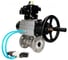 Шаровой кран DN.ru КШФПТ.304.180 Ду65 Ру25, фланц., PTFE, пн.привод DA-105-1, пн.распред PND1-S2EM-52-2-T08-220VAC, БКВ LSB-410-02ExM12-250 D160-81002 1