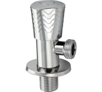 Кран угловой Санакс МАГНУС 1/2х1/2 м/к, хромированный, с отражателем, из нержавеющей стали марки 201 9278