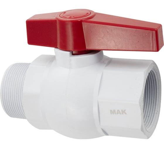 Кран шаровый Санакс МАК 2  п/м ручка, из АБС пластика 479