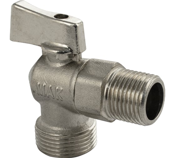 Кран универсальный Санакс угловой, шаровый, под ключ 1/2х3/4 0-98