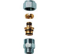 Переходник FAR 1, НР - с концовкой для м/п труб и труб PEX, 26х3 FC 5011 1 220218