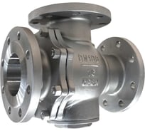 Кран шаровый трехходовой NEWKEY (T-тип) под привод фланцевый нержавеющий, AISI316 DN100, (CF8M), PN16 NK-BF3tph100/6