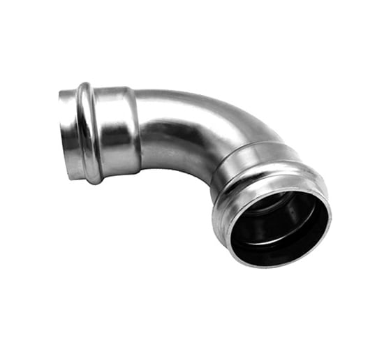 Пресс-угольник Kromwell 90, из нержавеющей стали, равнопроходной, 35х35 KW.SP951003535