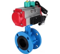 Затвор дисковый DN.ru GGG40-304-EPDM-2W-F-H Ду50 Ру16, пневмопривод DA-105, пневмораспределитель 220VAC, переключатель МППП-200 D050-85895